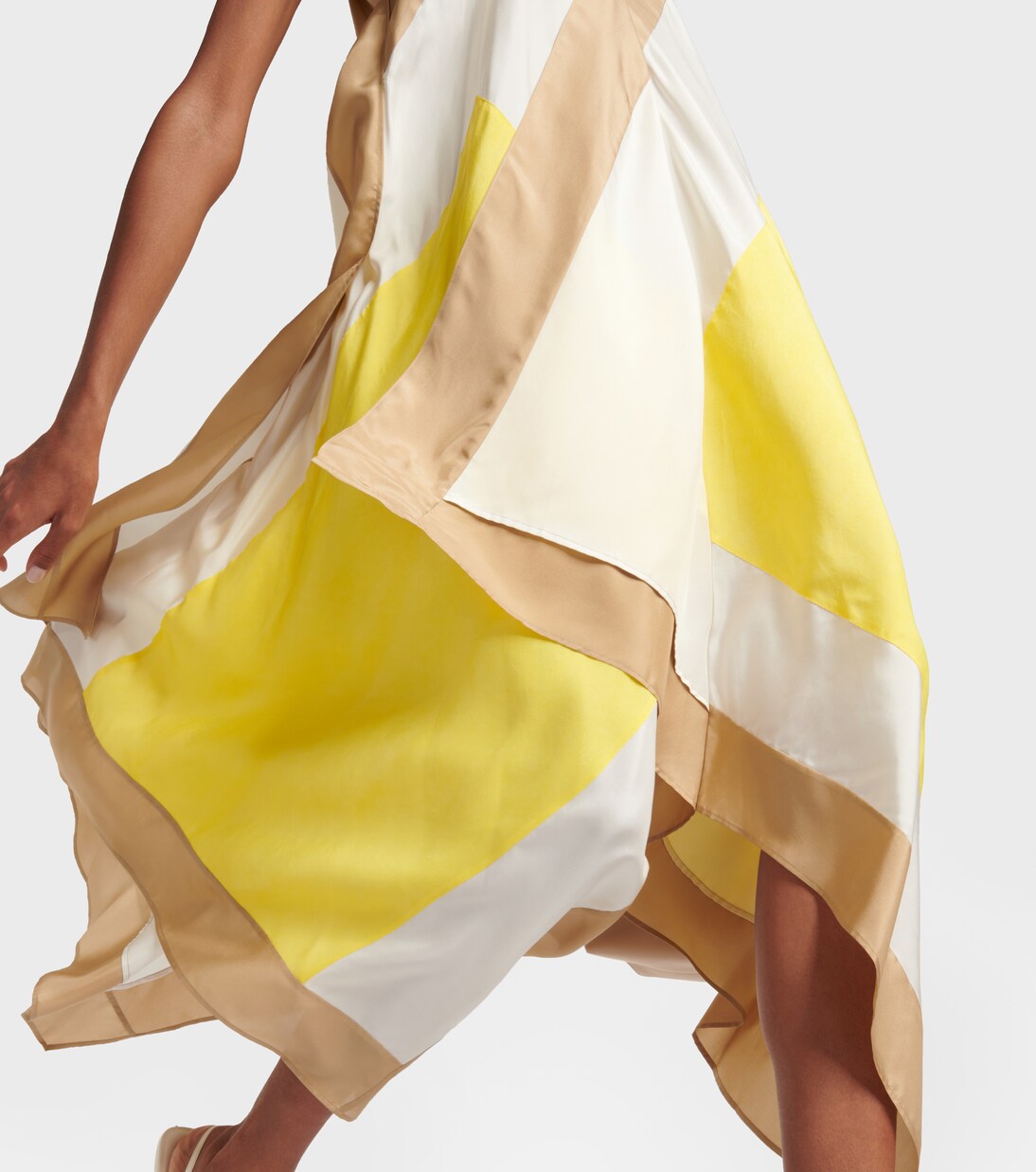 Robe longue Devonshire en soie | Joseph