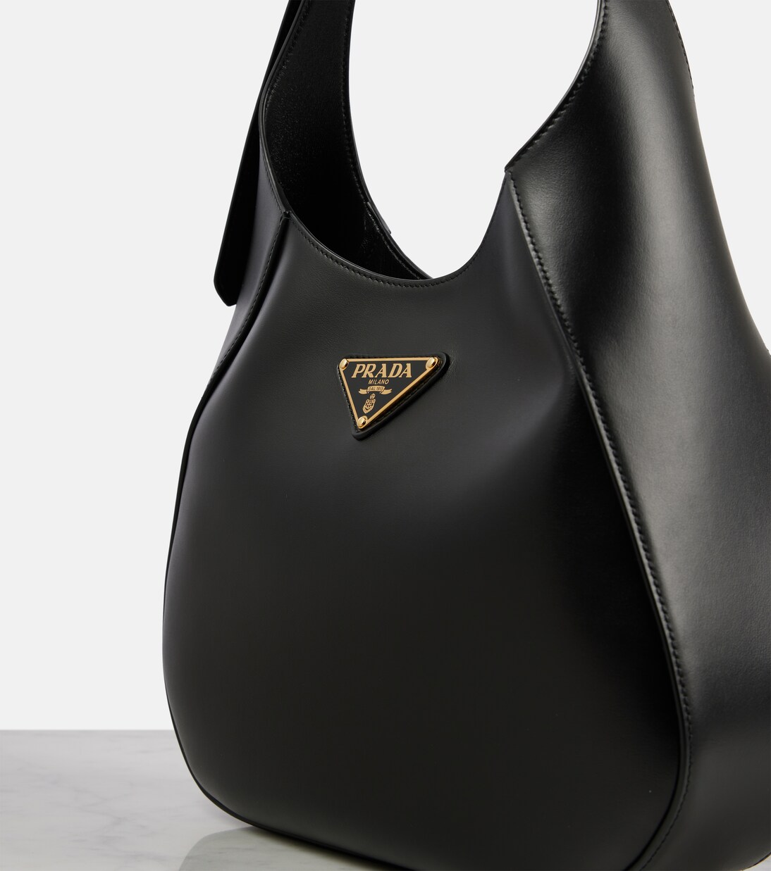 City Medium leather shoulder bag  | Prada
