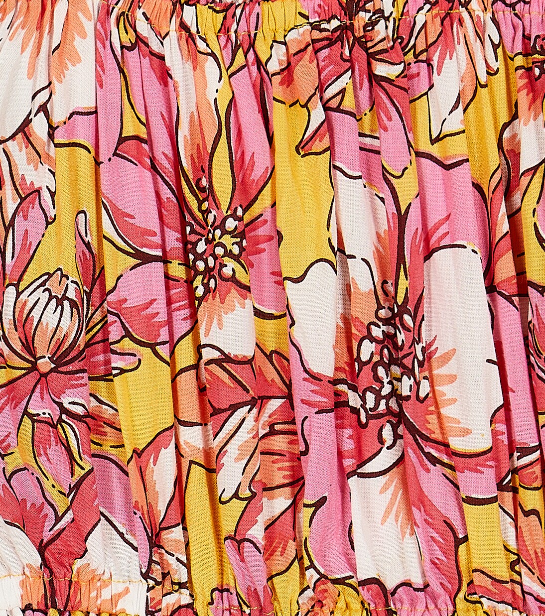 Donna floral off-shoulder top | Poupette St Barth Kids