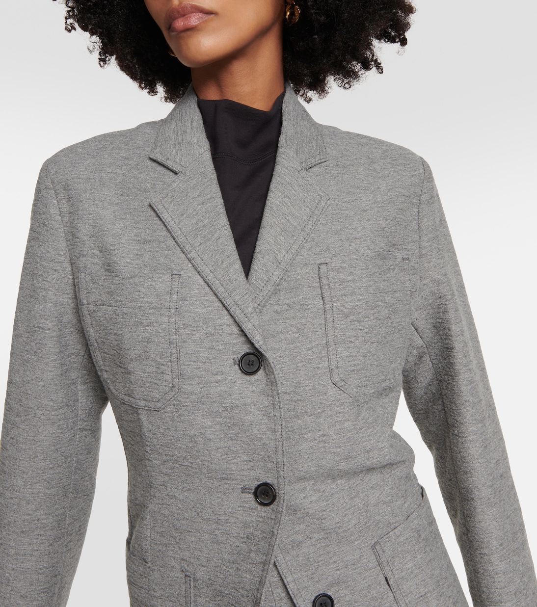 Fitted wool-blend blazer | Toteme