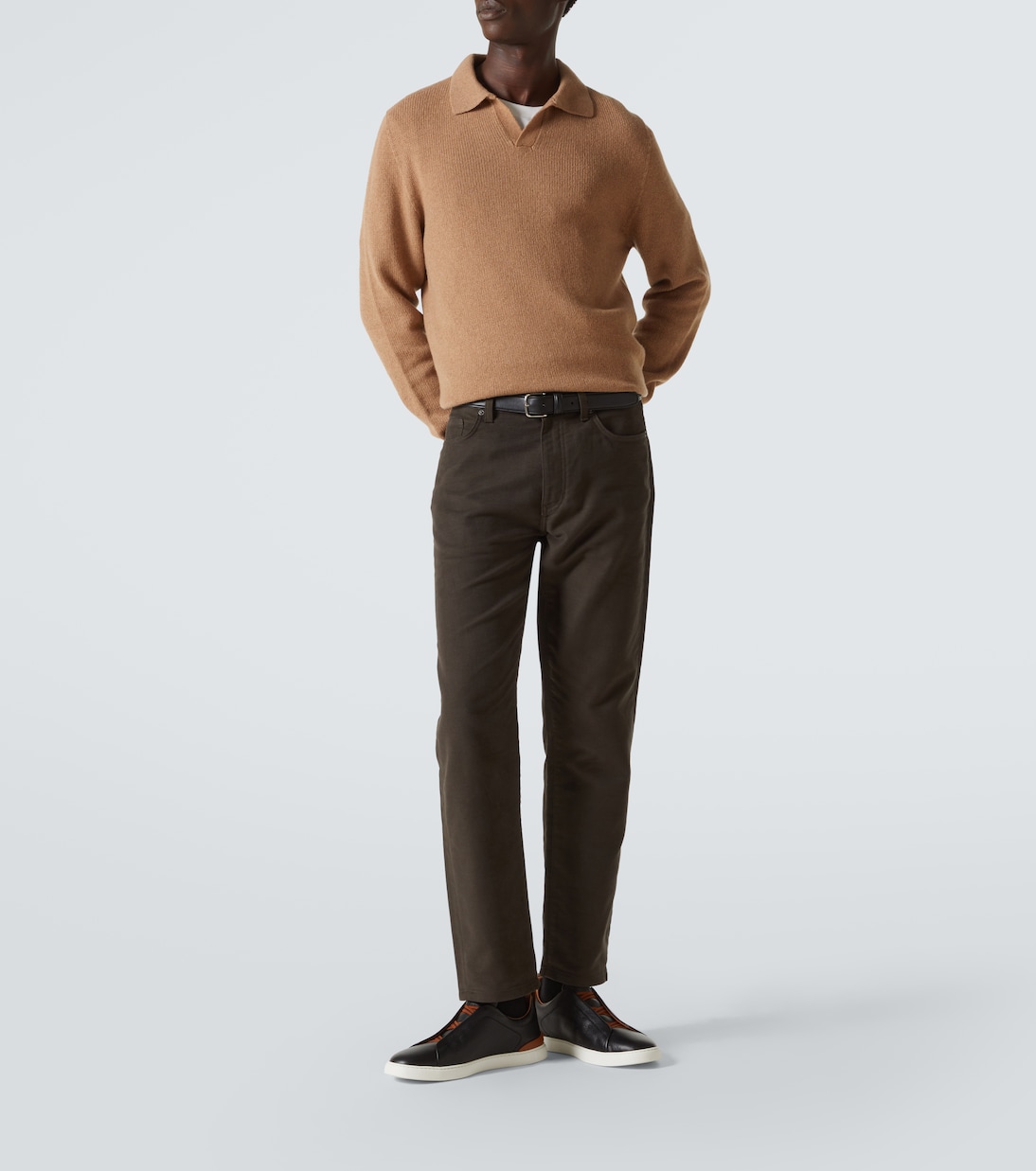 Triple Stitch leather sneakers | Zegna