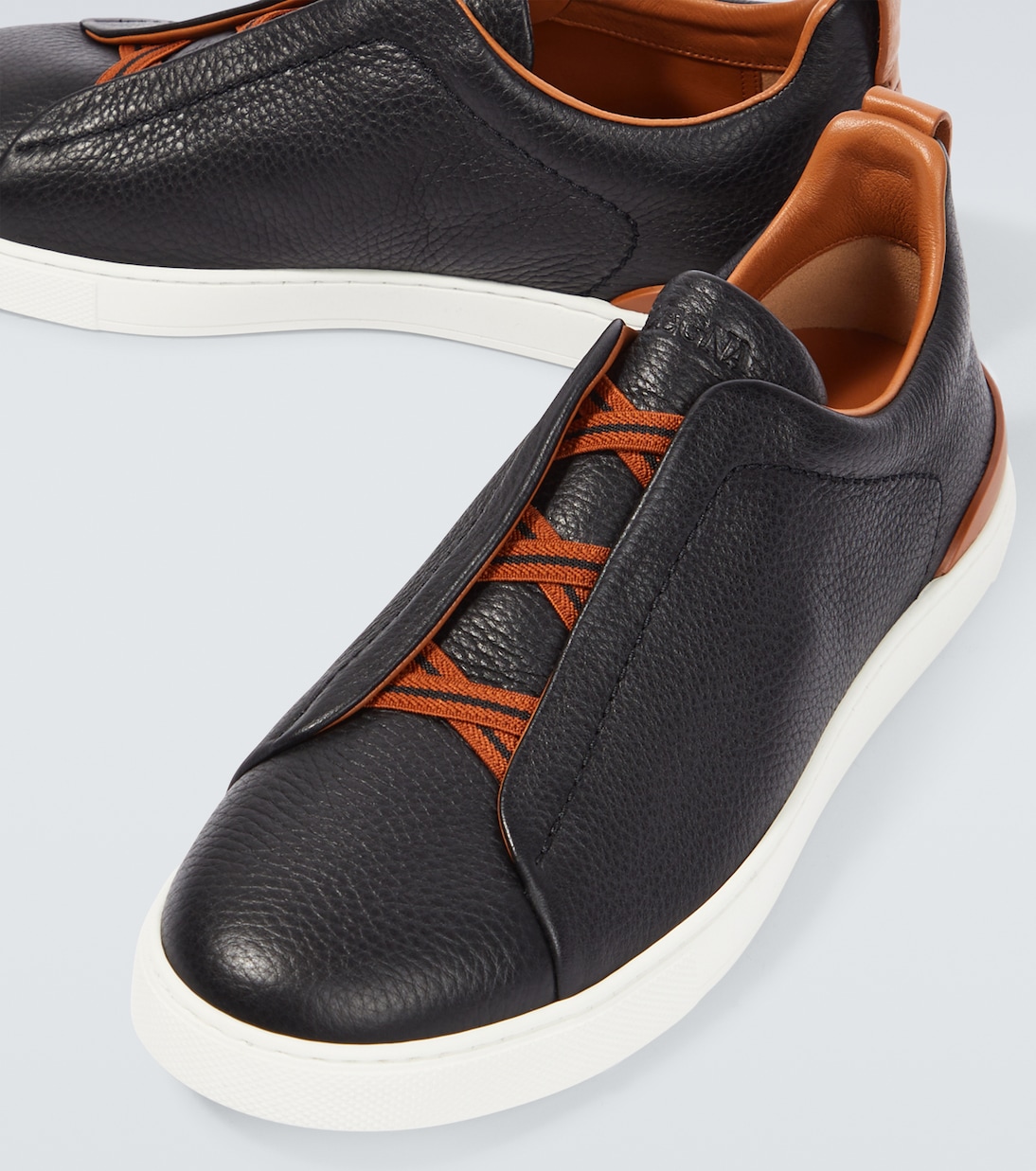Triple Stitch leather sneakers | Zegna