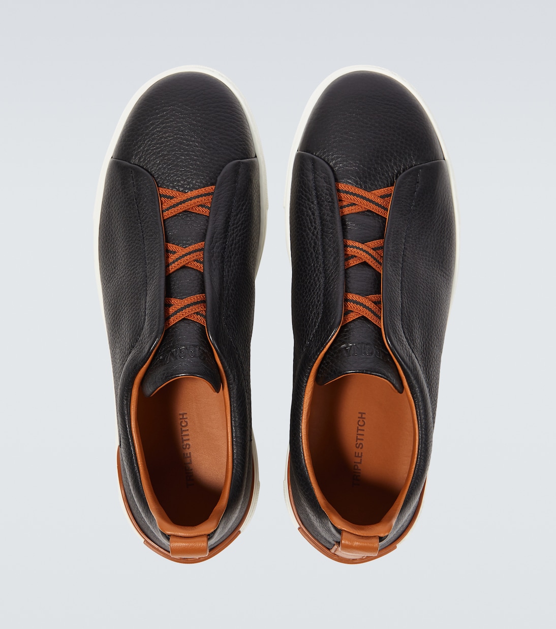 Triple Stitch leather sneakers | Zegna