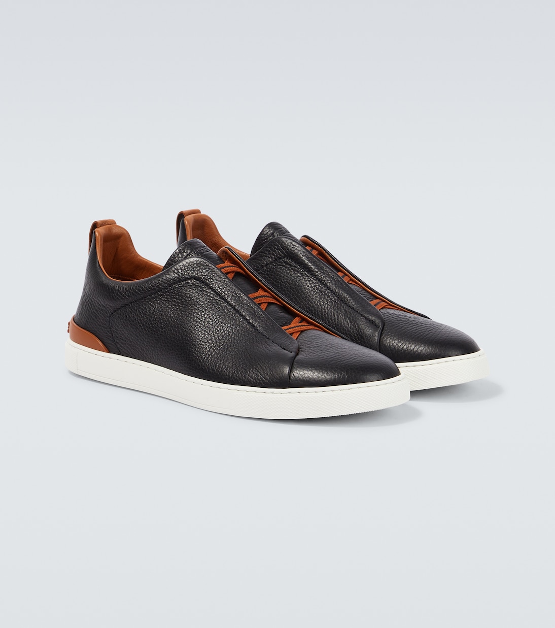 Triple Stitch leather sneakers | Zegna