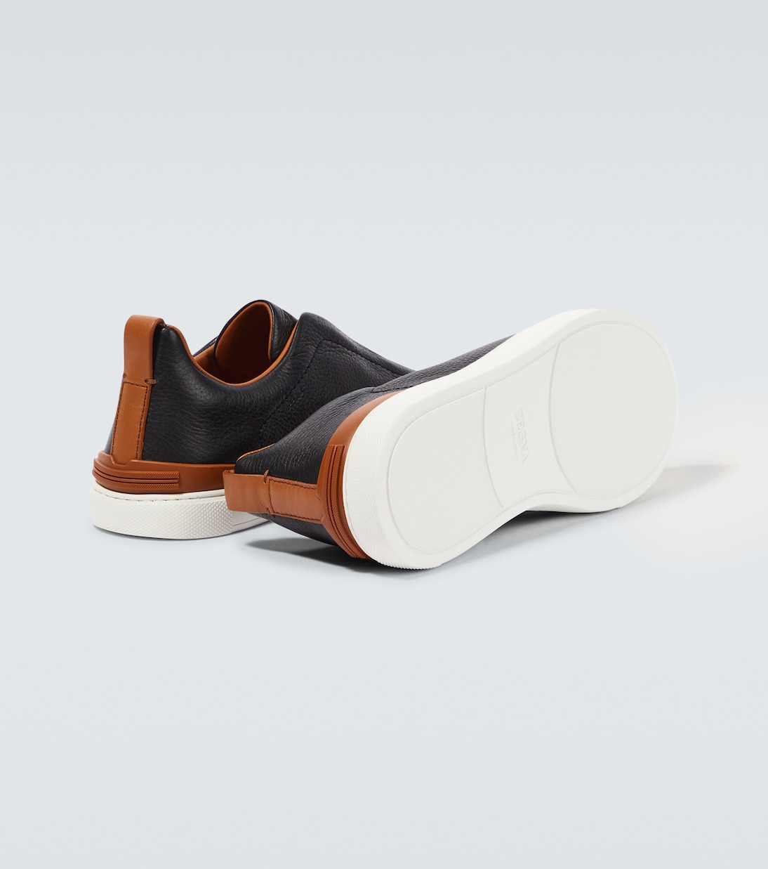 Triple Stitch leather sneakers | Zegna