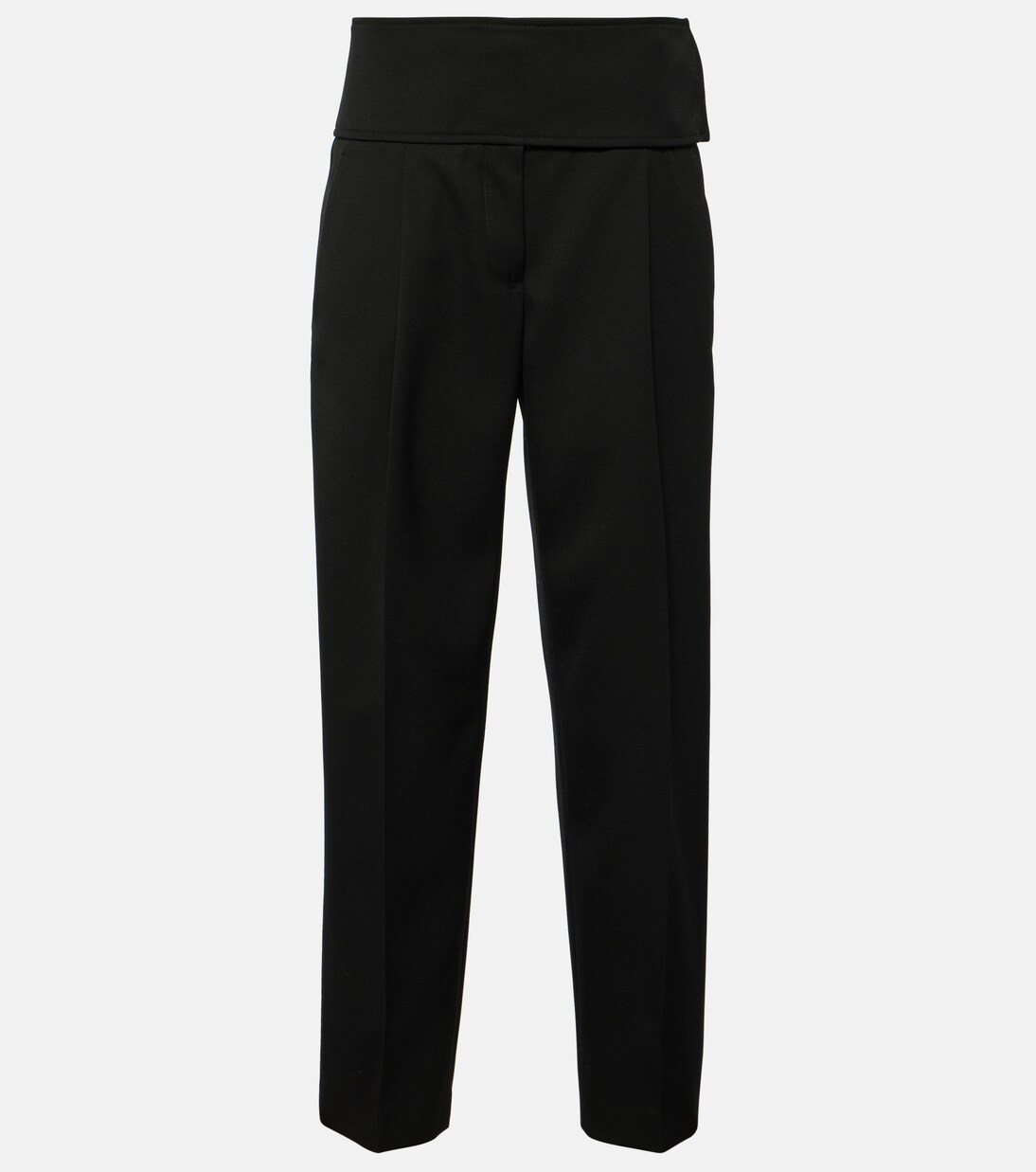 Pantalon ample en laine à taille haute  | Jil Sander