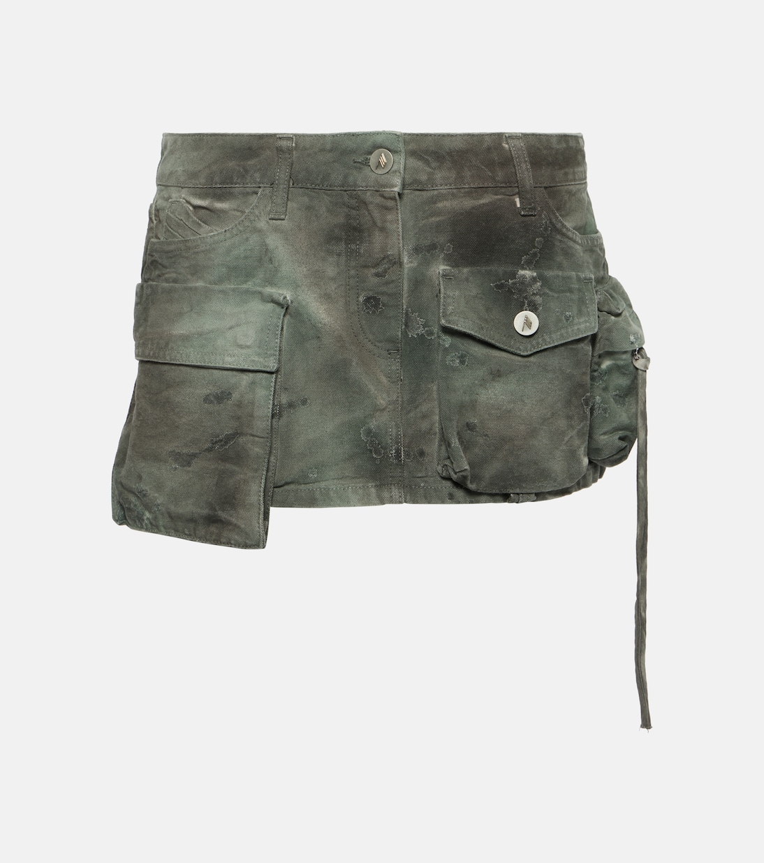 Low-rise cargo denim miniskirt | The Attico