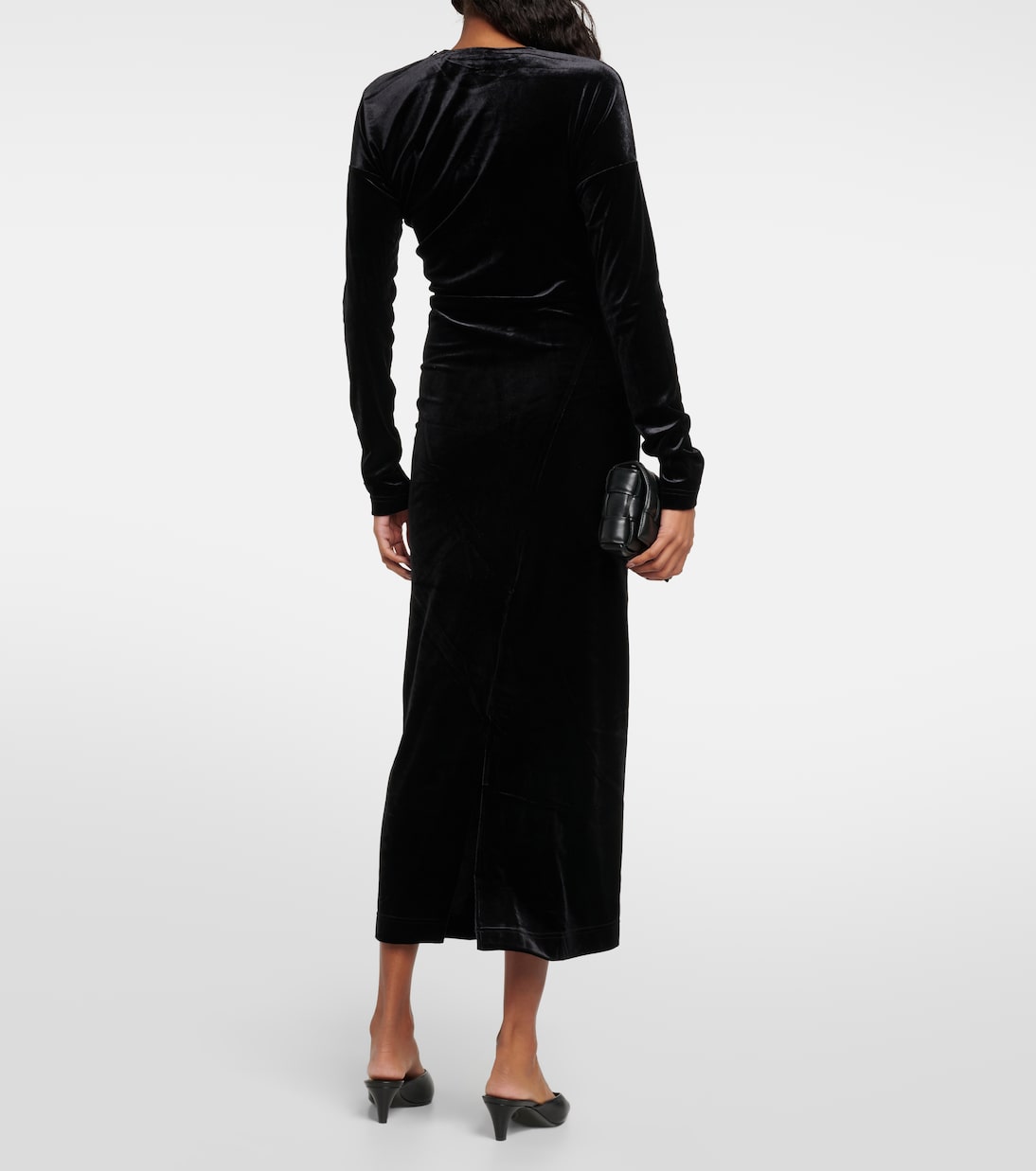 Abito midi in velluto intrecciato | Toteme