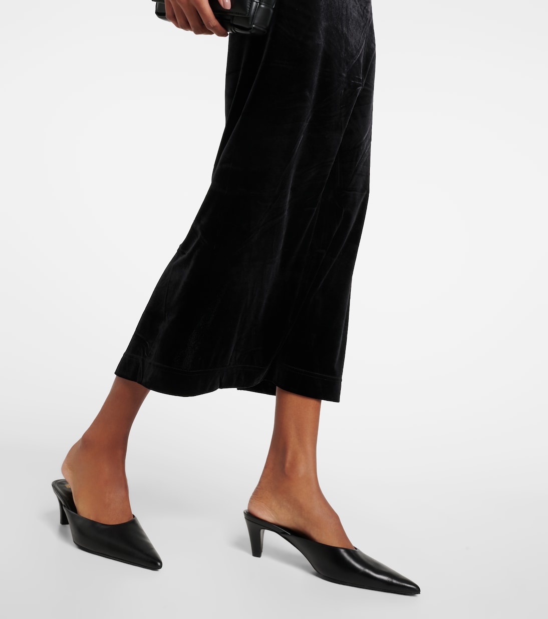 Abito midi in velluto intrecciato | Toteme