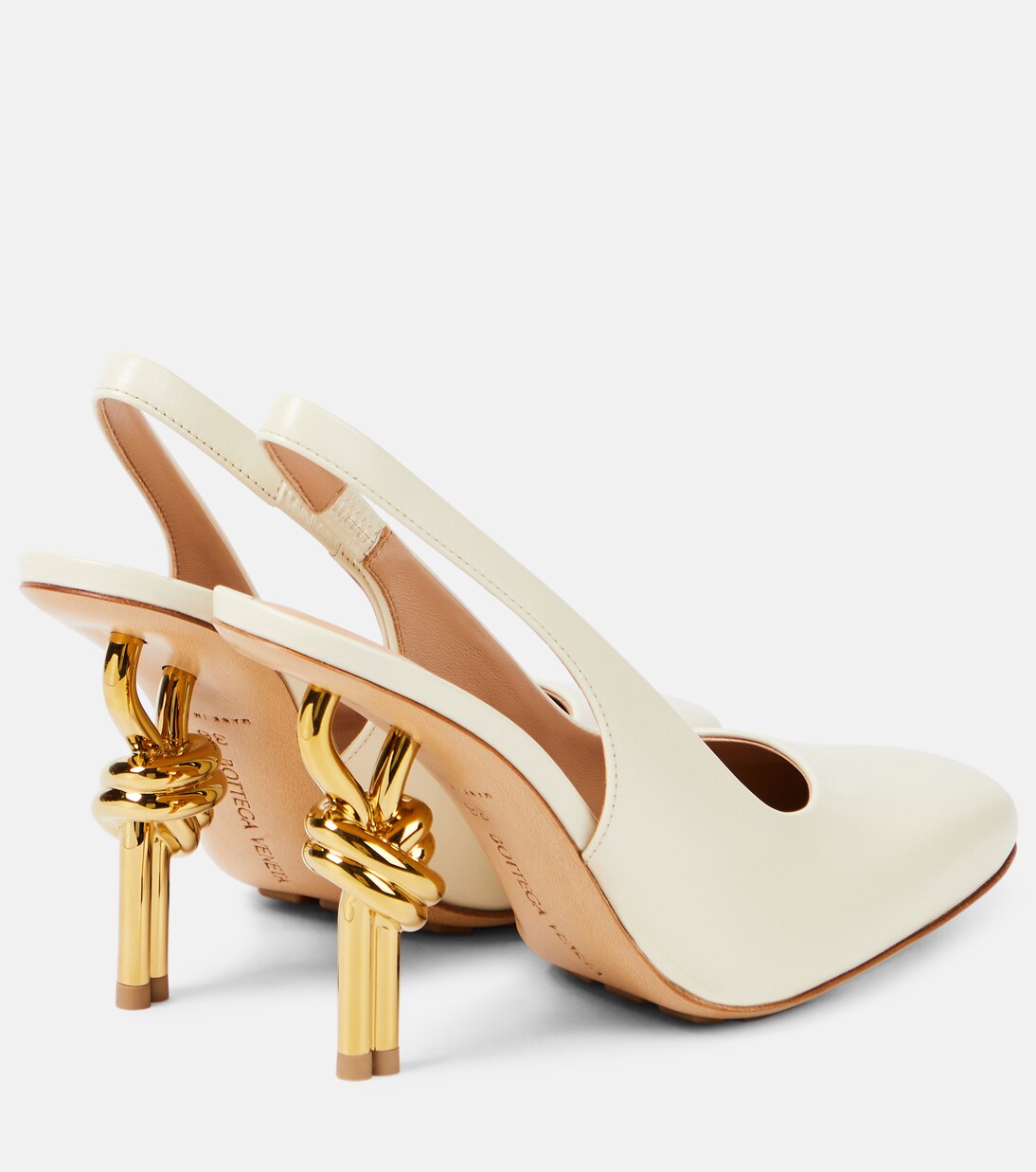 Knot leather slingback pumps | Bottega Veneta