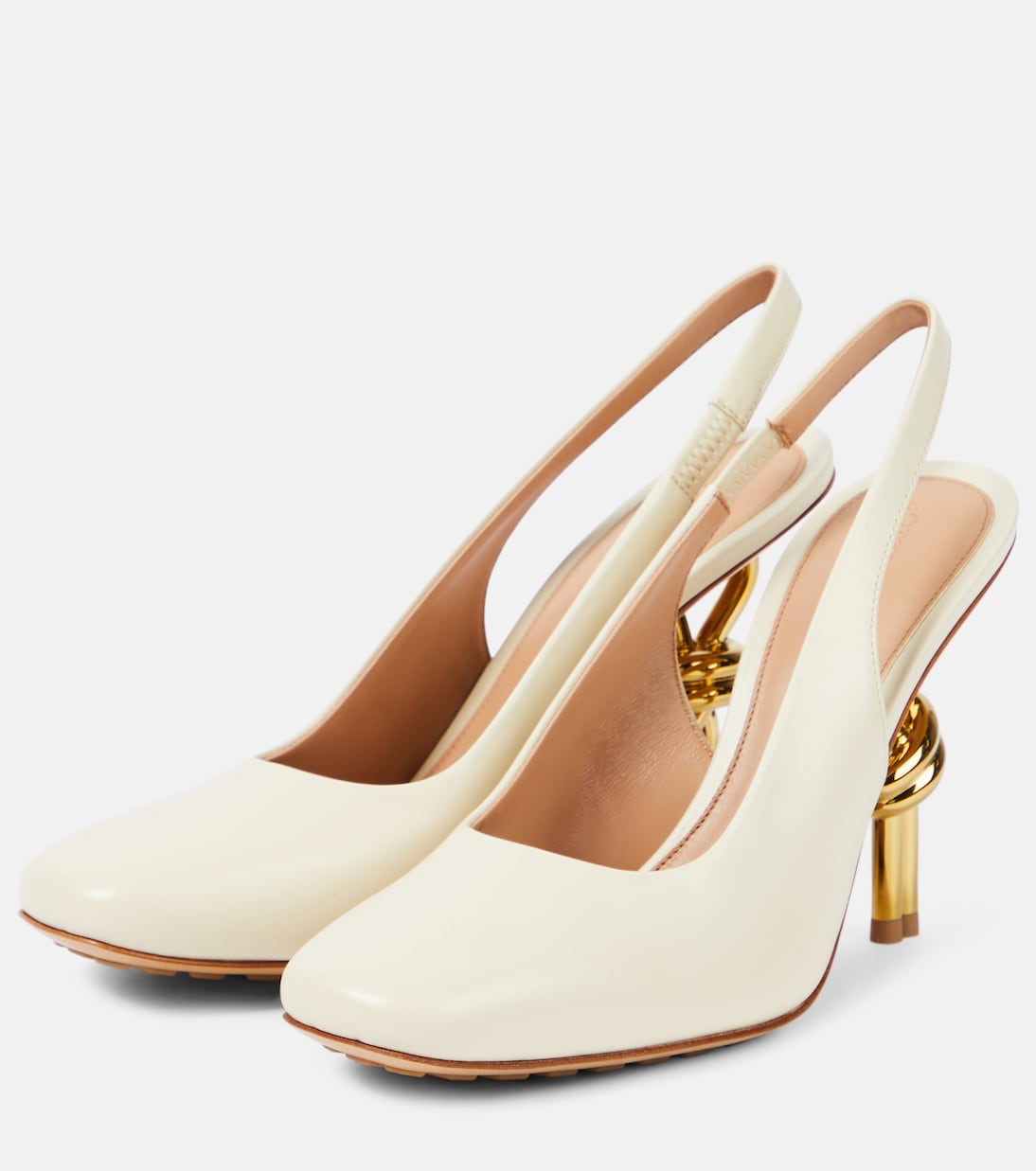 Knot leather slingback pumps | Bottega Veneta