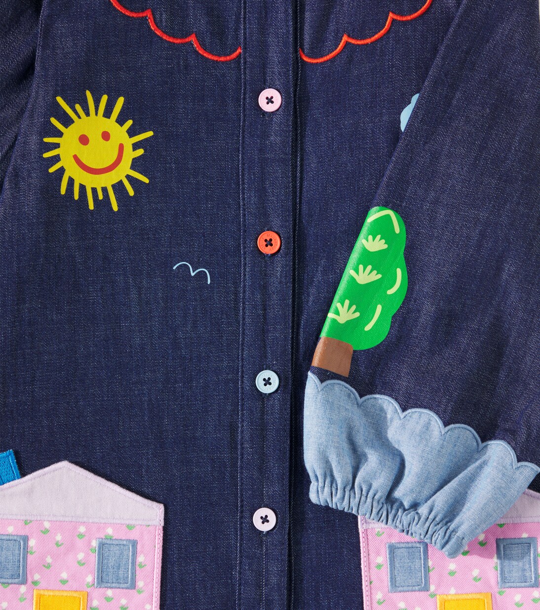 Robe imprimée en jean | Stella McCartney Kids