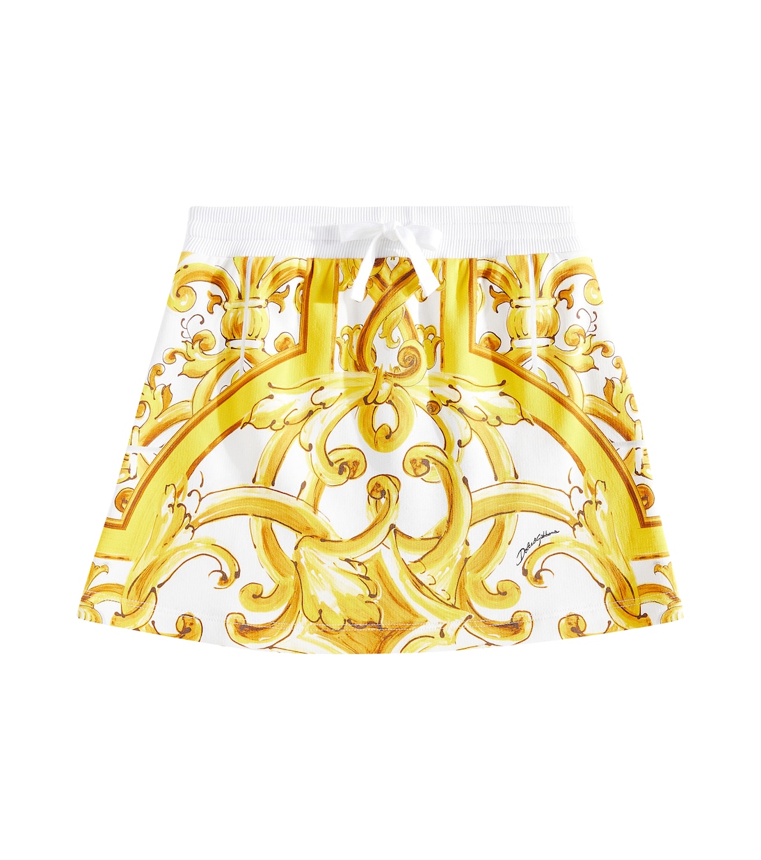 Majolica cotton jersey skirt | Dolce&Gabbana Kids