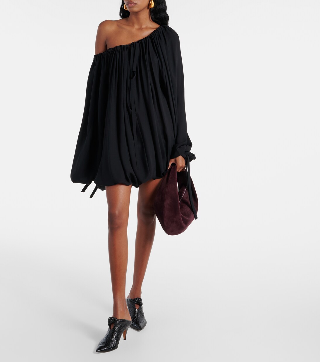 Olivia suede shoulder bag | Khaite