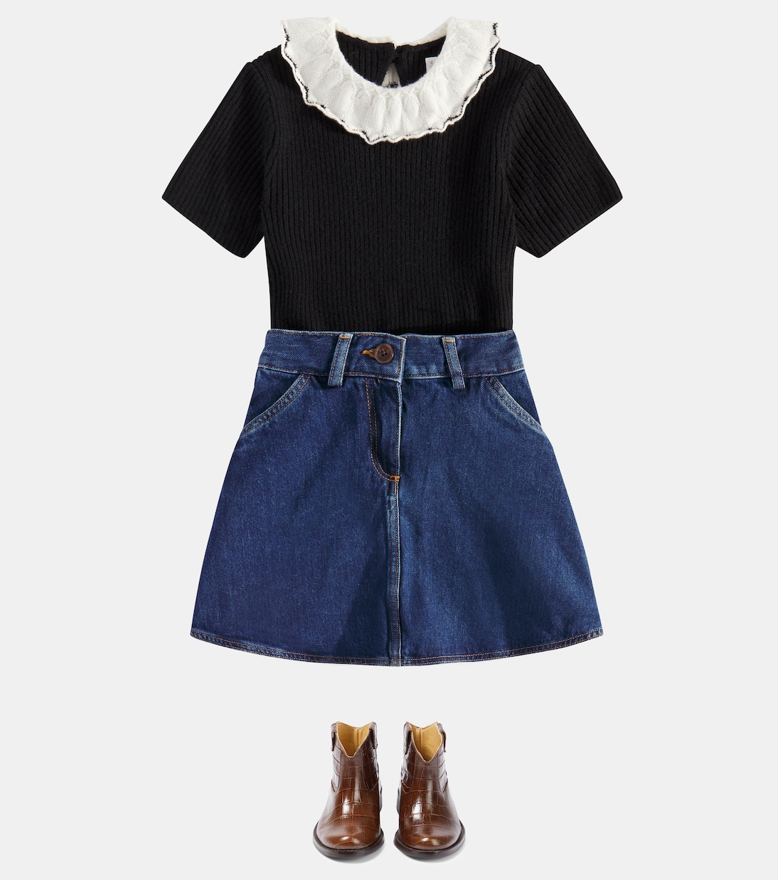 Jeansrock Gingia | Bonpoint