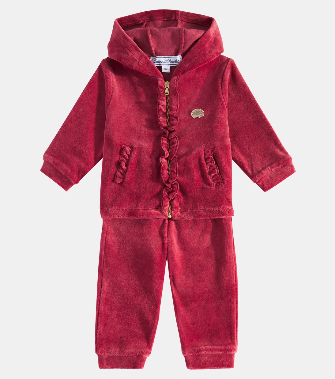 Baby ruffled jersey tracksuit | Tartine et Chocolat