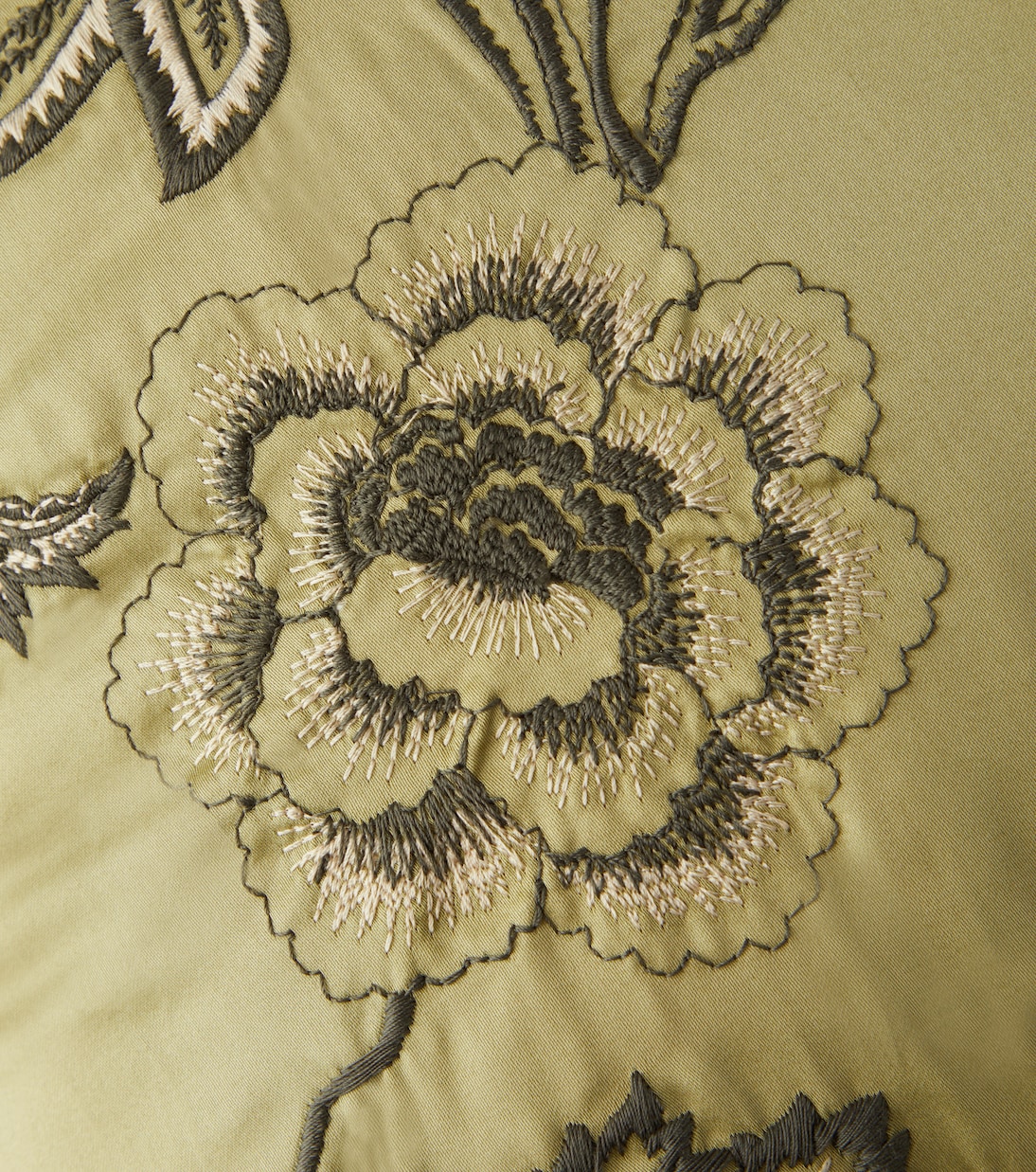 Embroidered cotton satin cushion | Etro