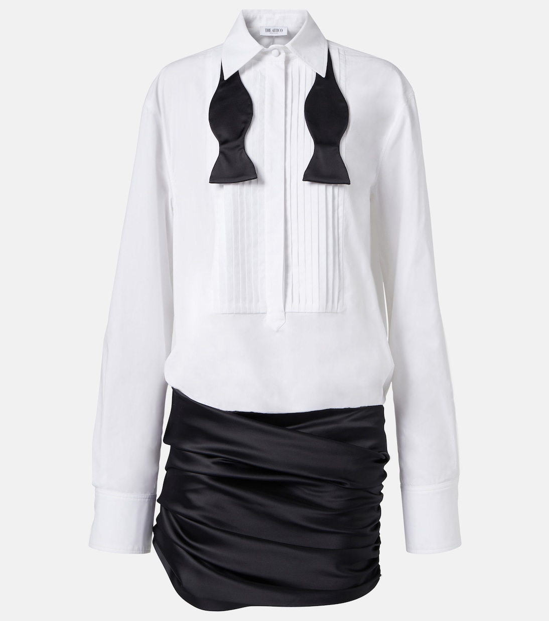 Poplin and satin minidress  | The Attico