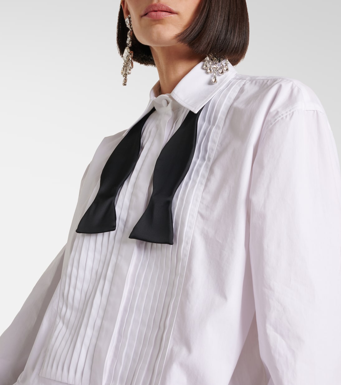 Poplin and satin minidress  | The Attico