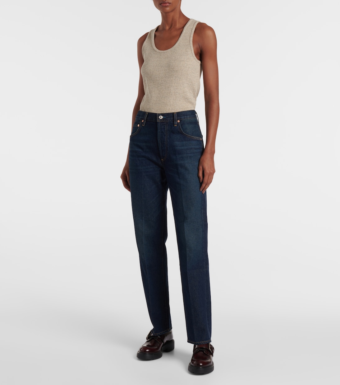 High-Rise Straight Jeans Baretta | Citizens of Humanity