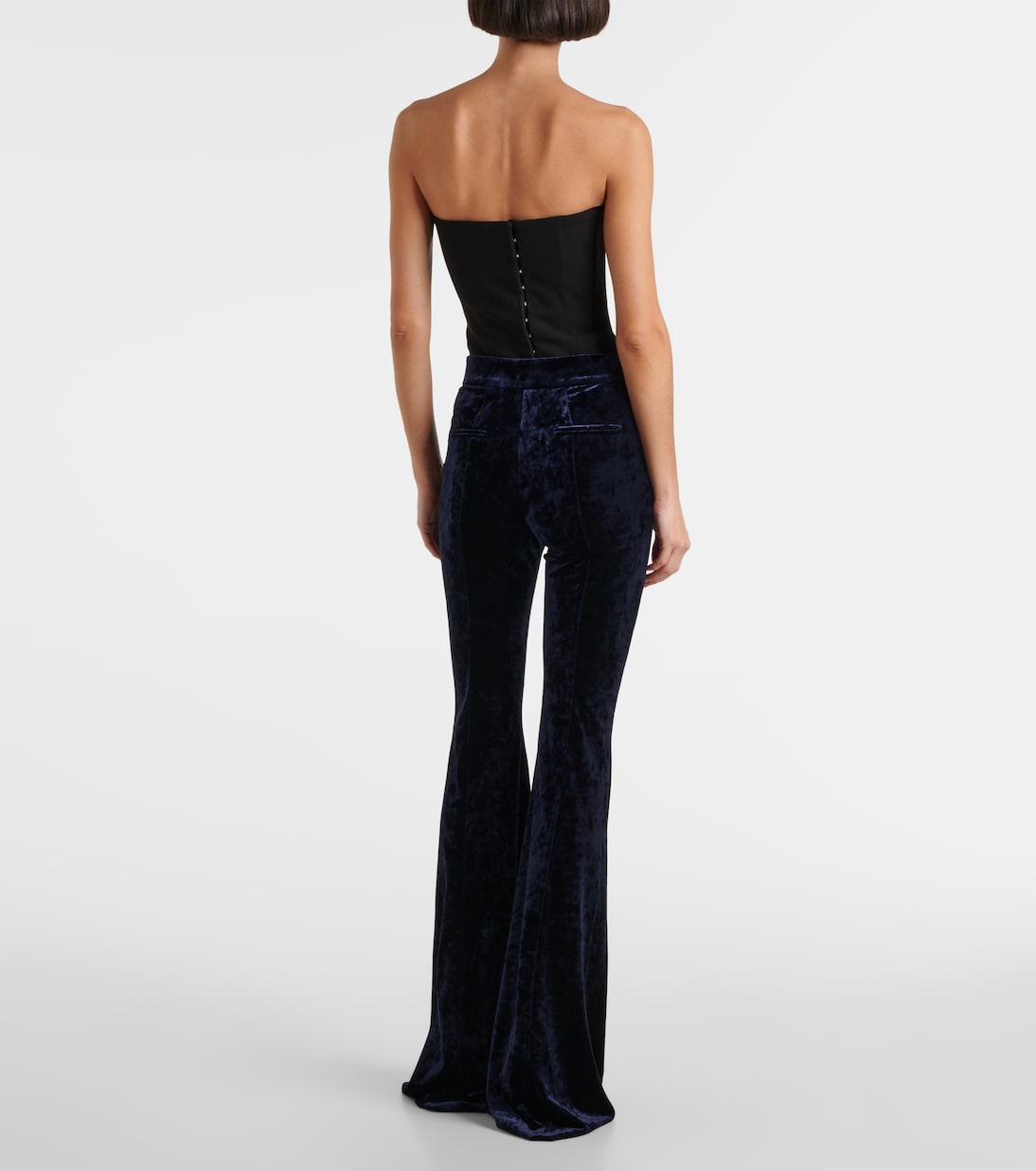 Pantaloni flared in velluto | Alex Perry