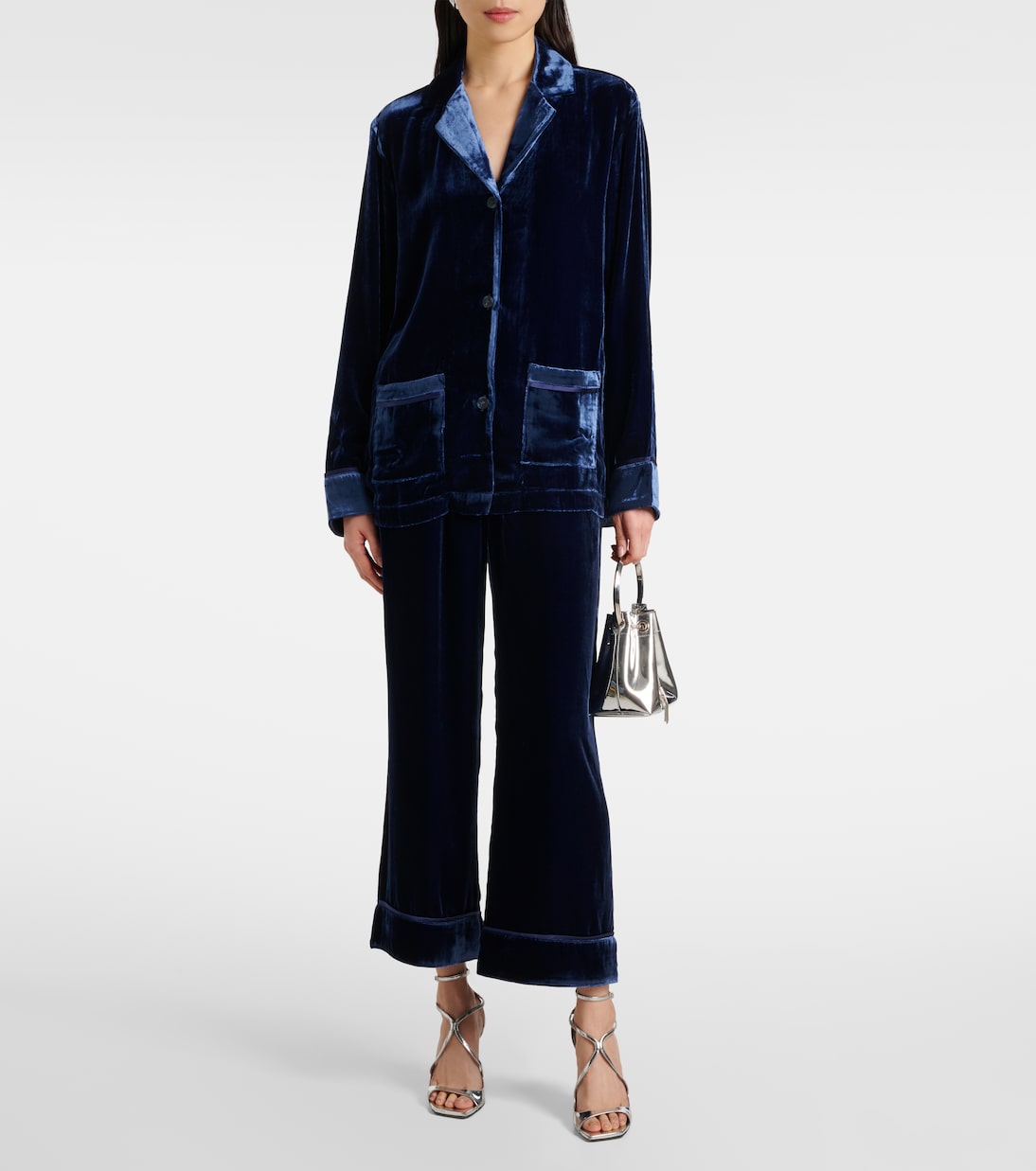 Pantalon ample Brescia en velours | Asceno