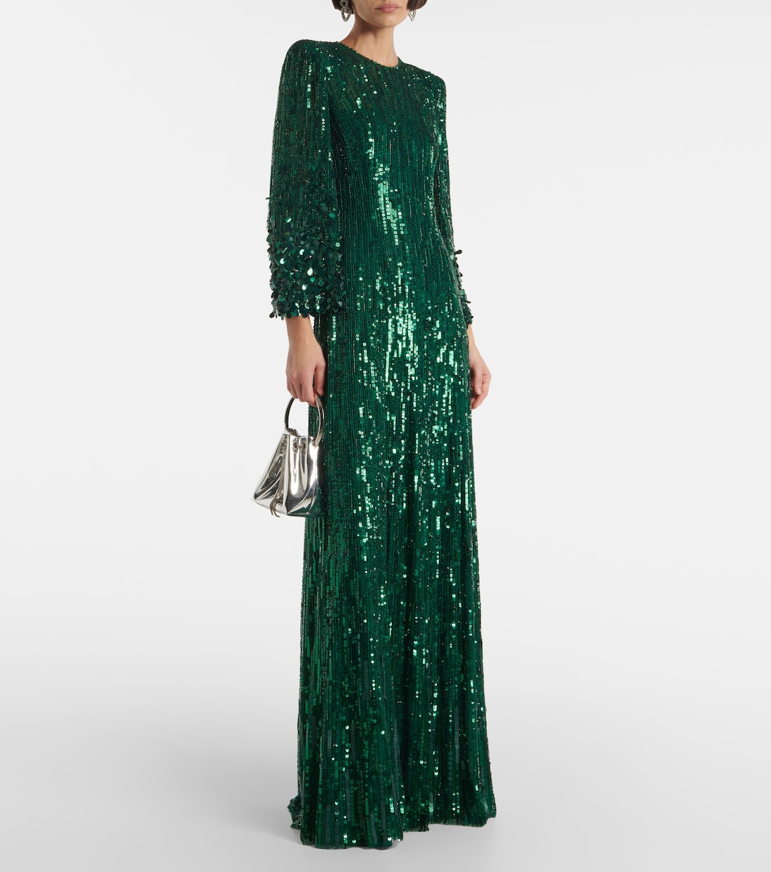 Abito lungo Nymph con paillettes | Jenny Packham