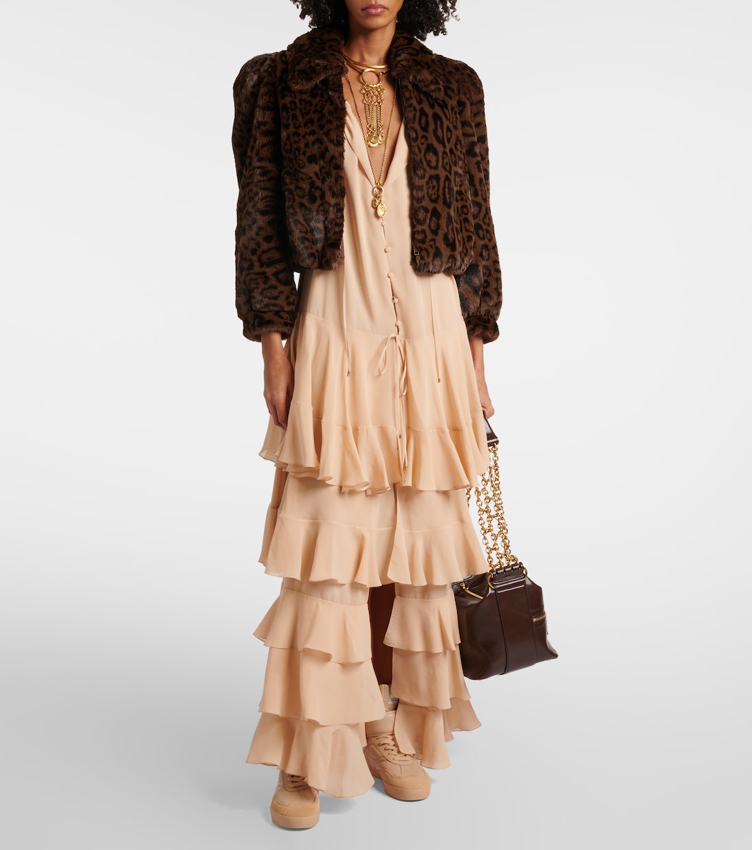 Maxikleid aus Seiden-Georgette | Chloé