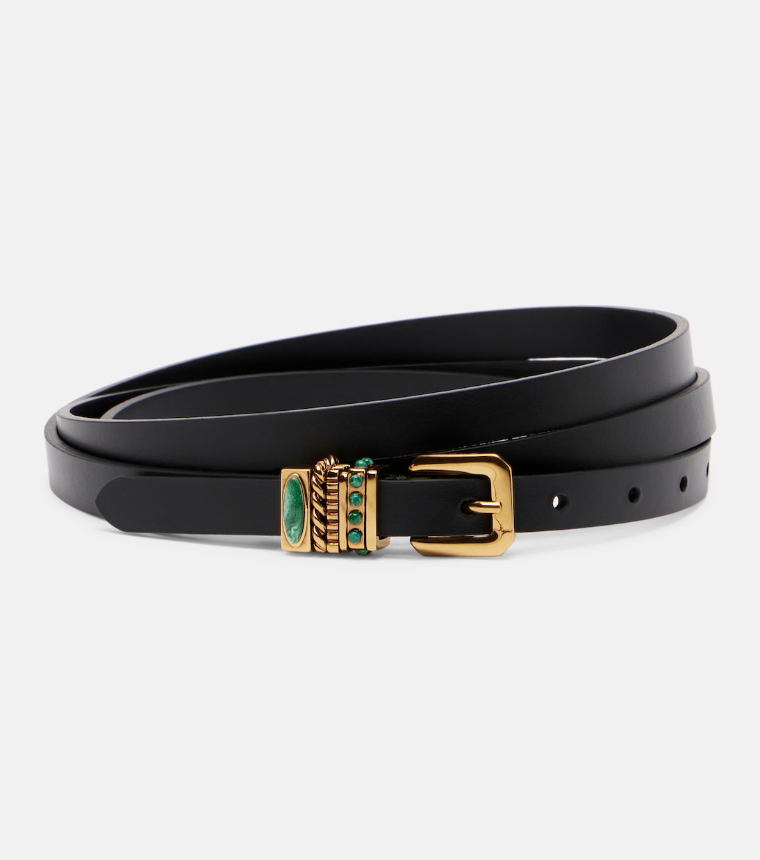 Embellished leather belt | Etro