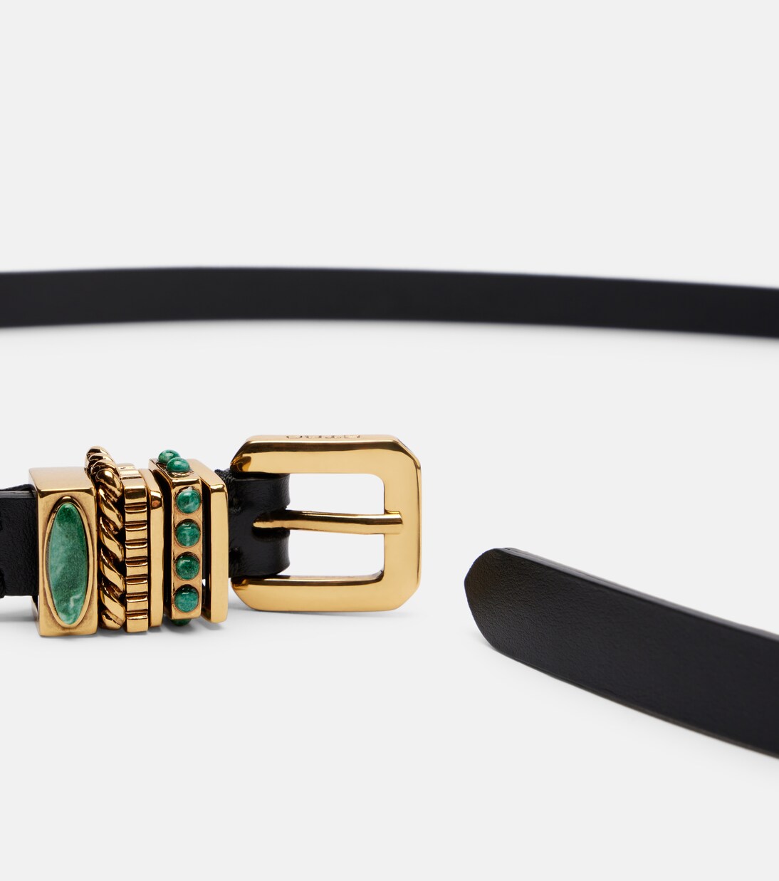 Embellished leather belt | Etro