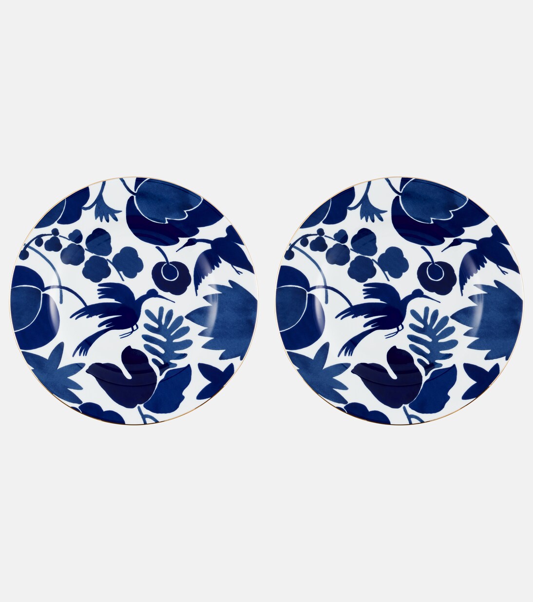 Wildbird set of 2 dinner plates | La DoubleJ