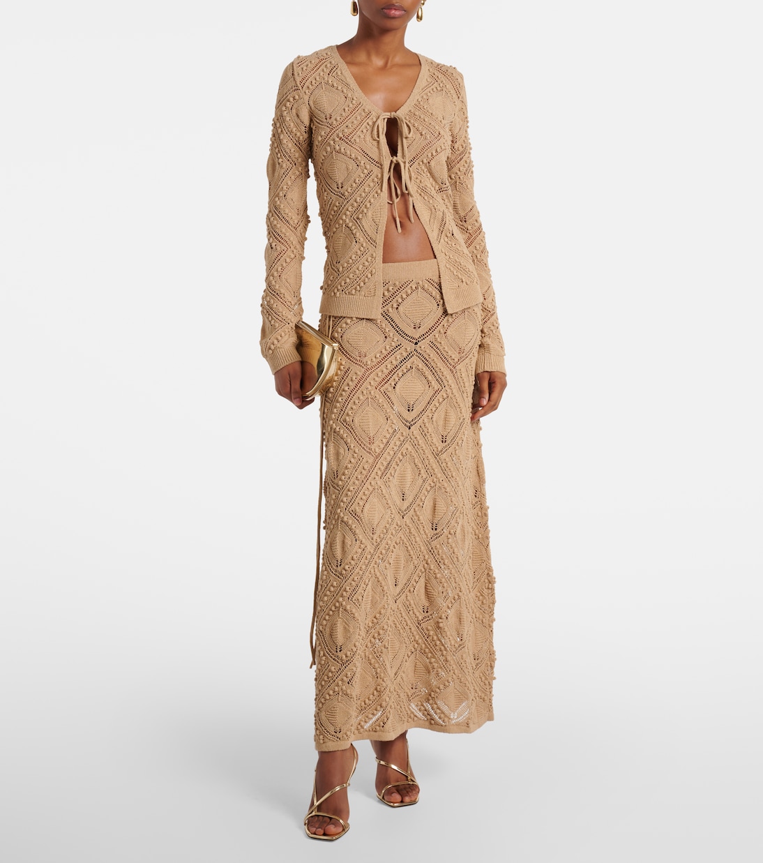 크로셰 레이스 맥시 스커트 | Xu Zhi