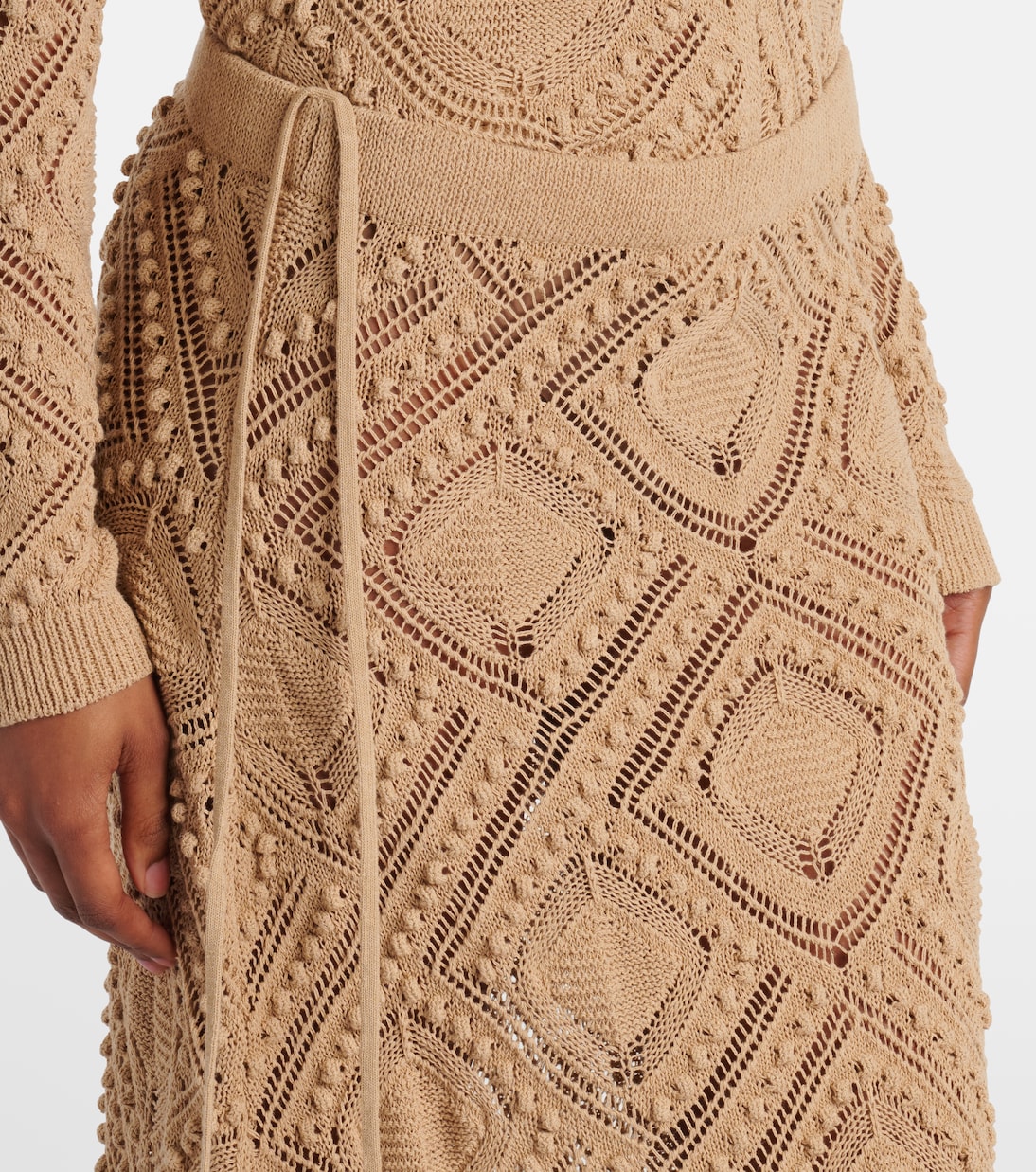 크로셰 레이스 맥시 스커트 | Xu Zhi