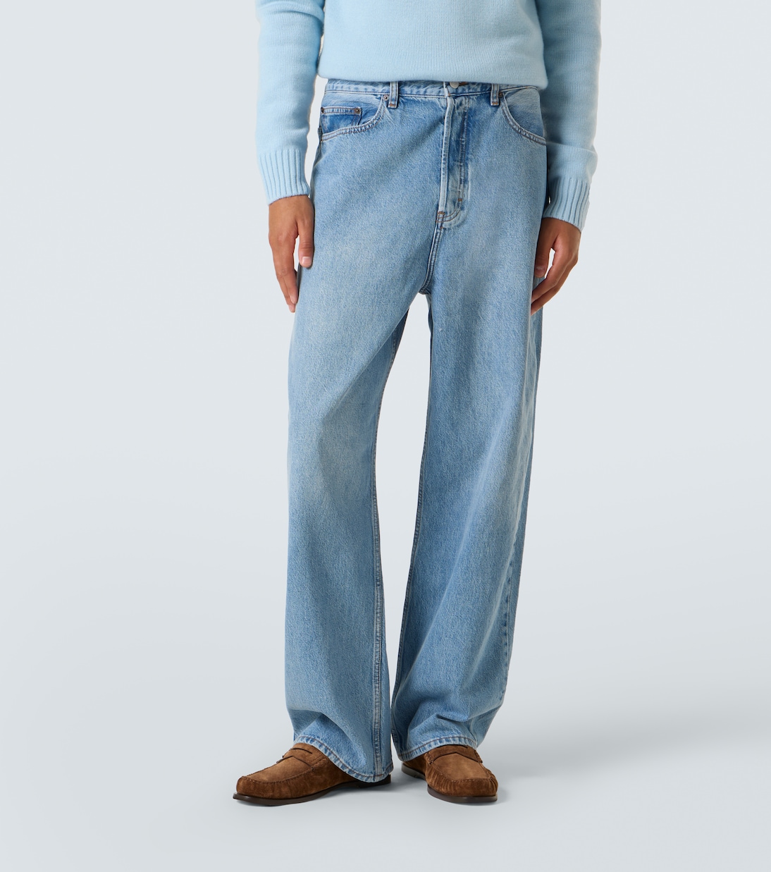 The Baggy high-rise wide-leg jeans | Frame