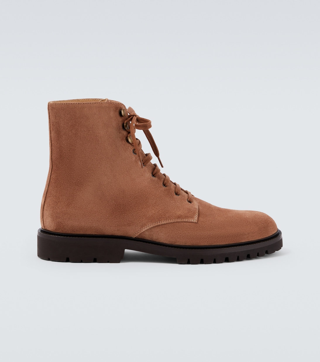 Schnürstiefel aus Veloursleder | Brunello Cucinelli