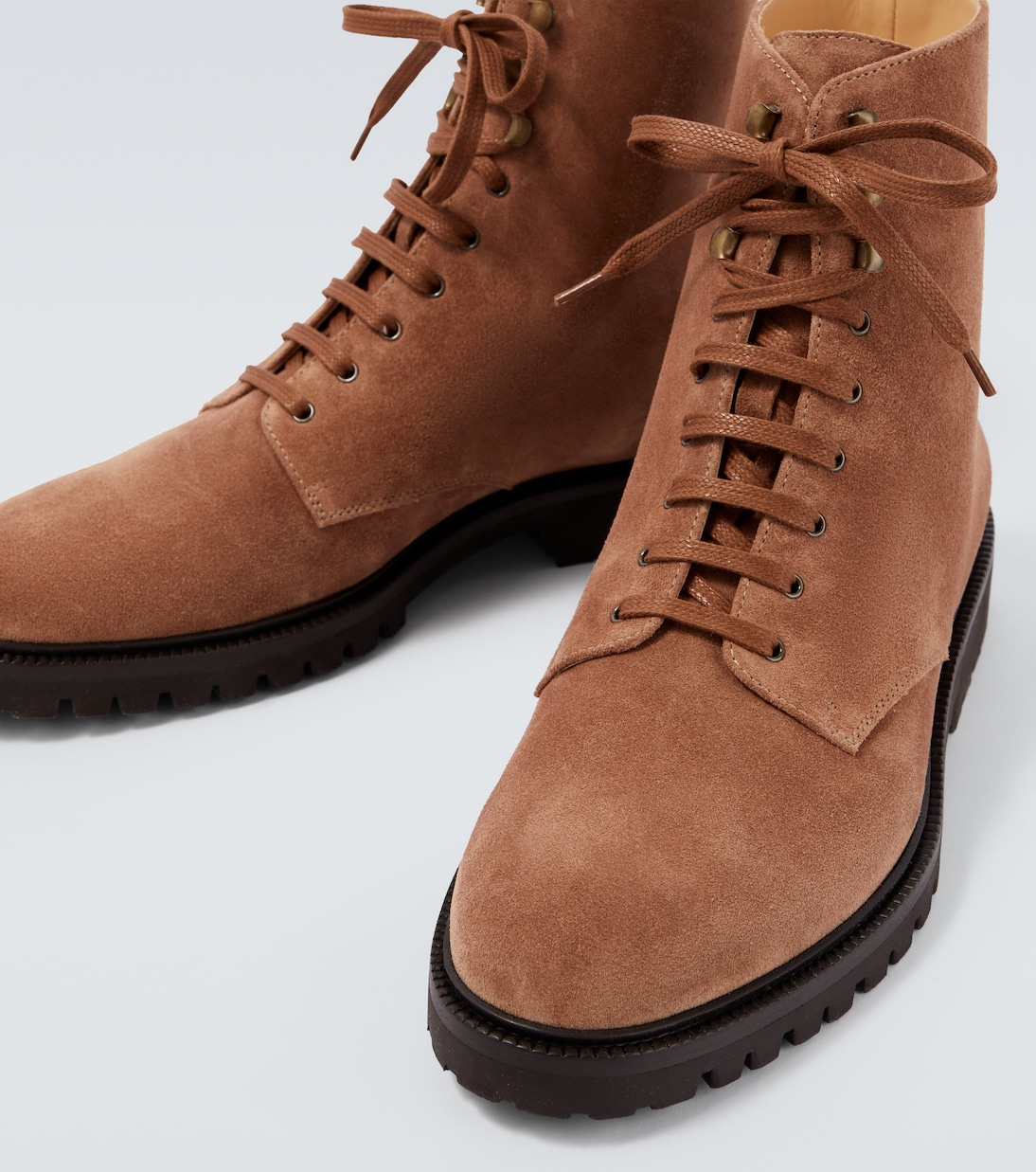 Schnürstiefel aus Veloursleder | Brunello Cucinelli