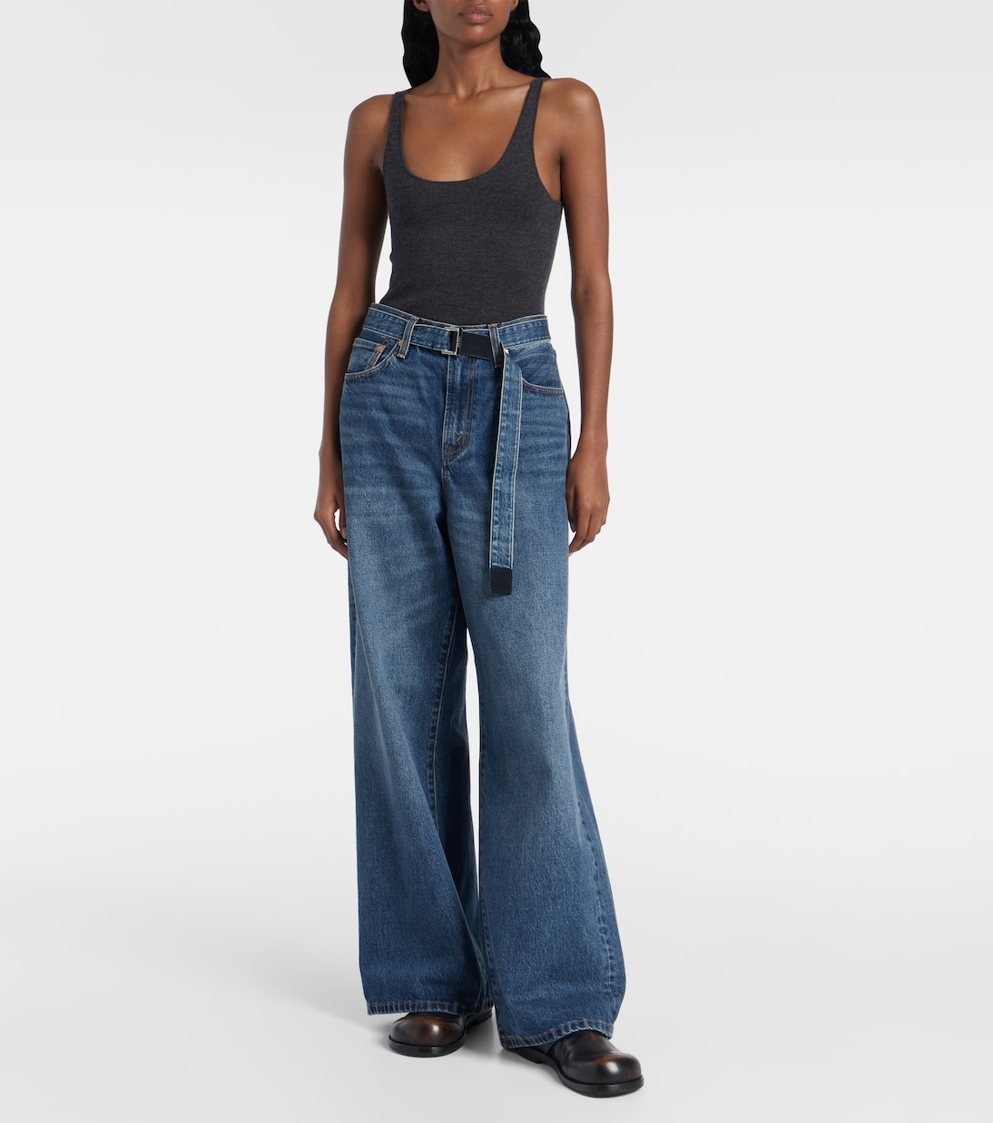 X Levi's® High-Rise Wide-Leg Jeans | Sacai
