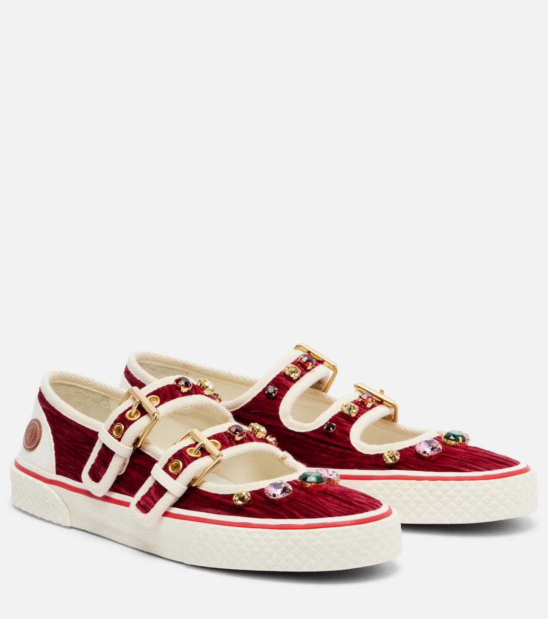 Dollyboard embellished velvet sneakers | Valentino Garavani
