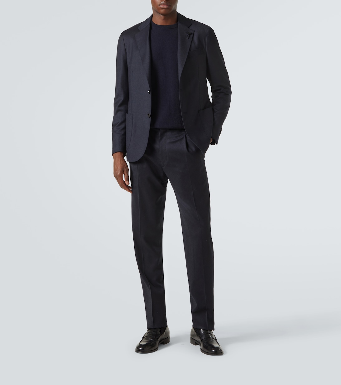 Wool and cashmere straight pants | Lardini