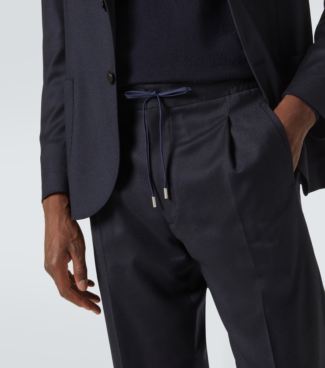 Wool and cashmere straight pants | Lardini