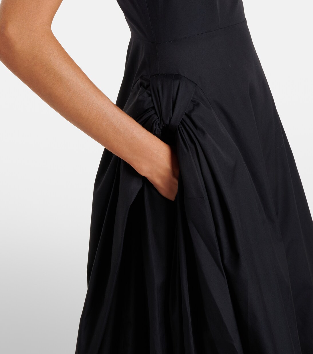 Puff-sleeve cotton poplin midi dress | Simone Rocha