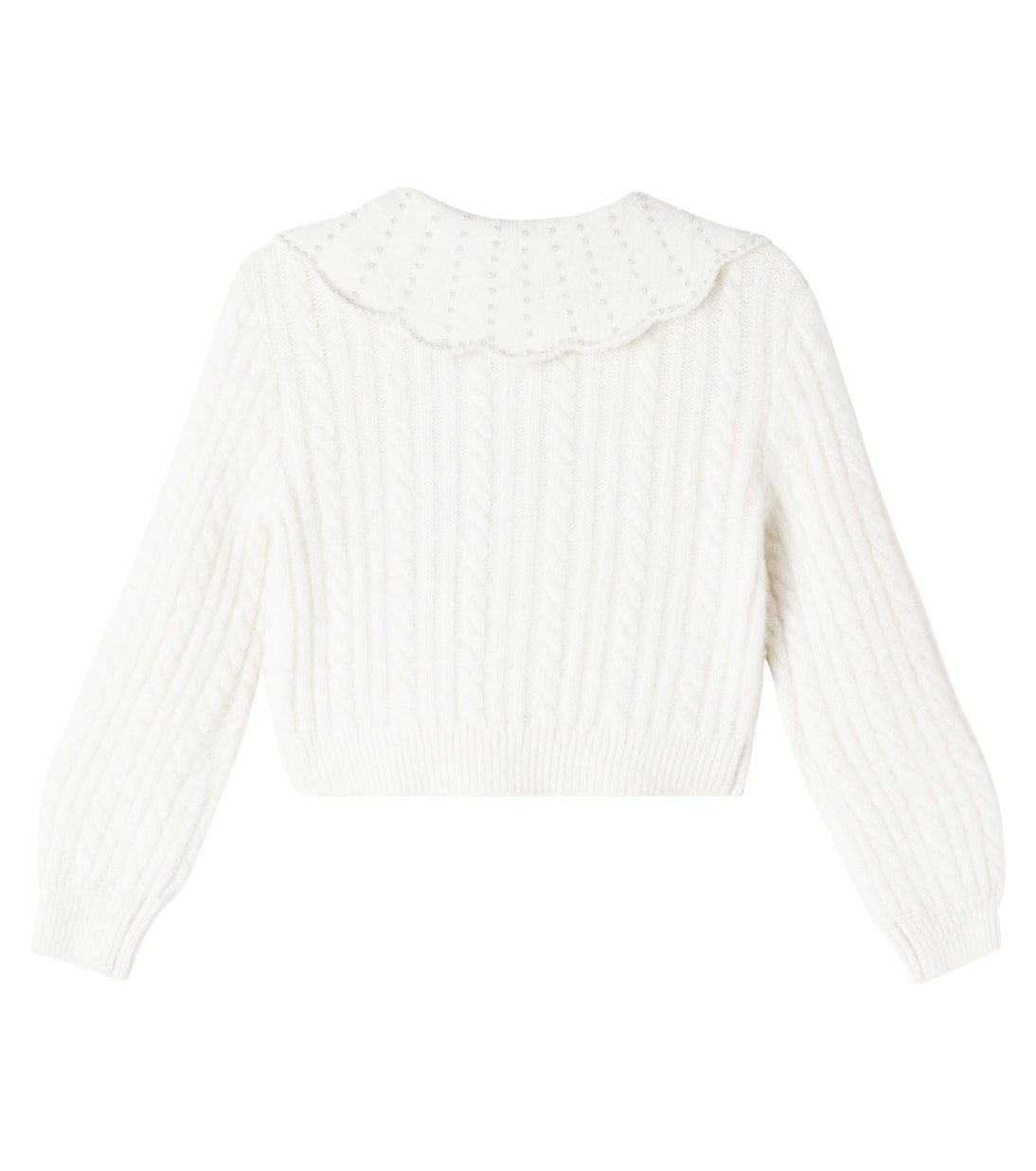 Embellished cable-knit cardigan | Self-Portrait Kids