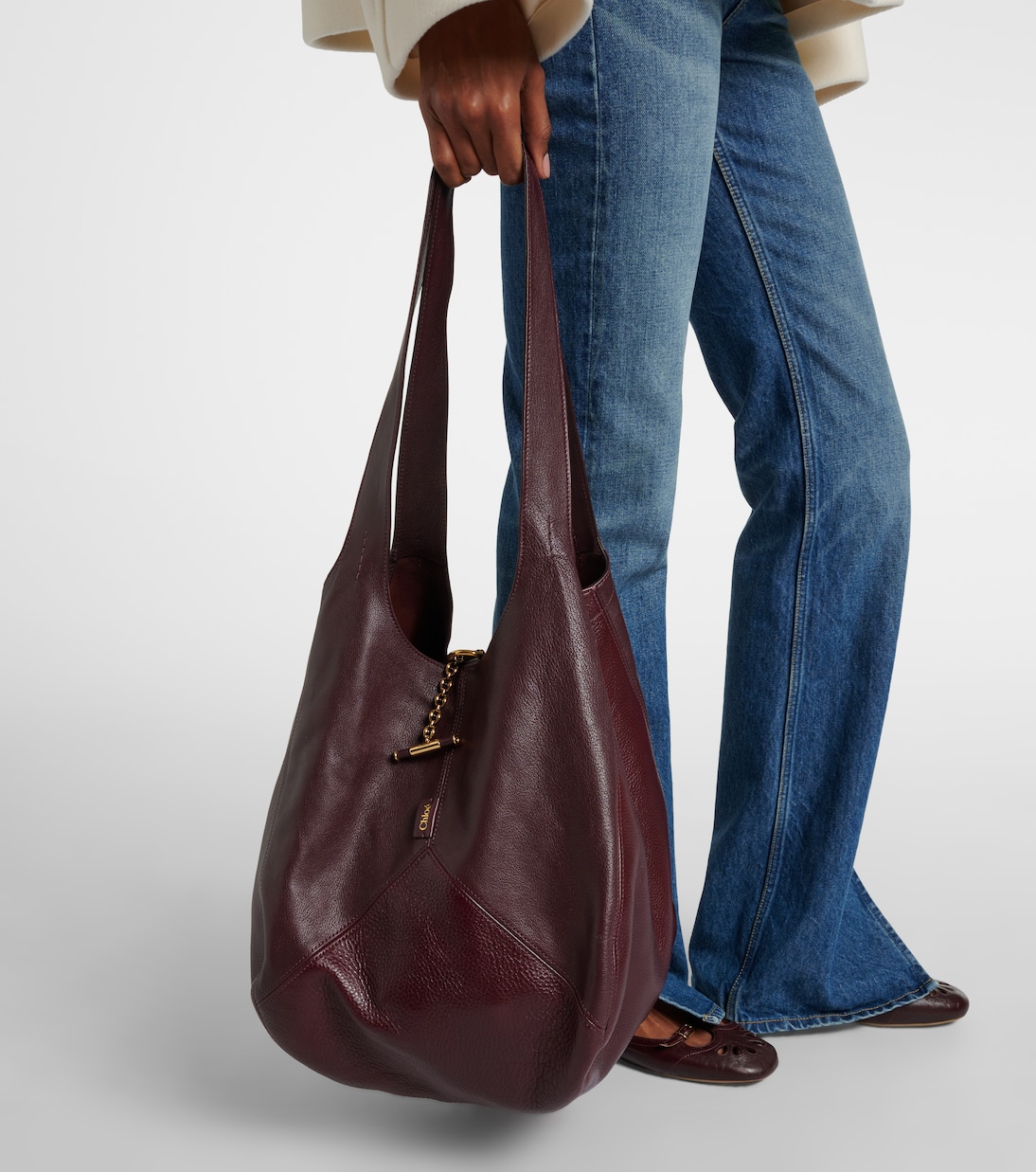 Chloé Balloon Medium leather shoulder bag | Chloé