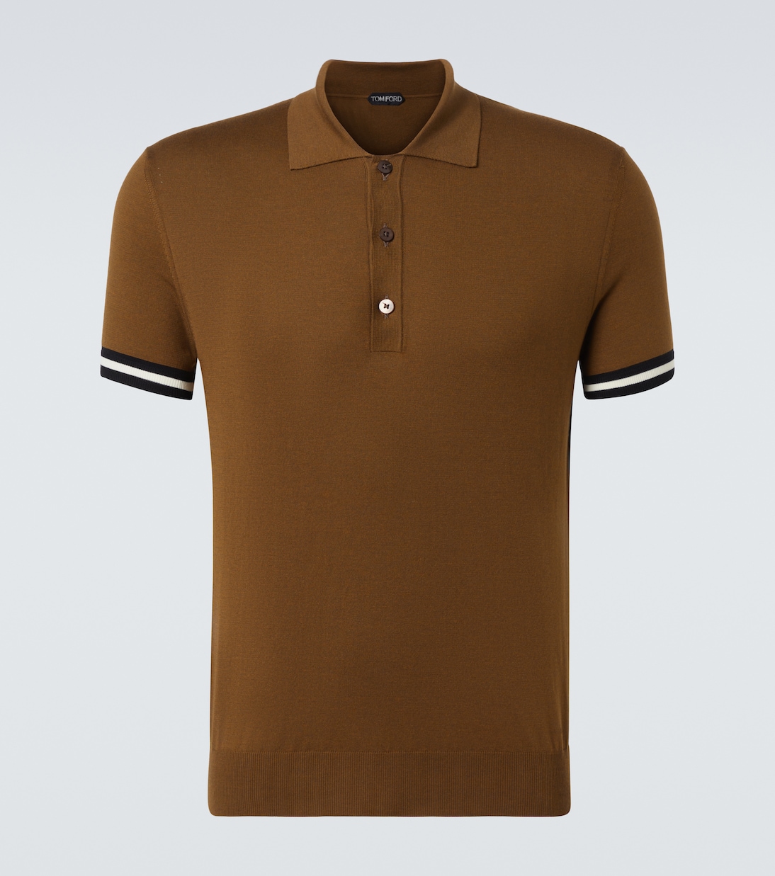Cotton and silk polo shirt | Tom Ford