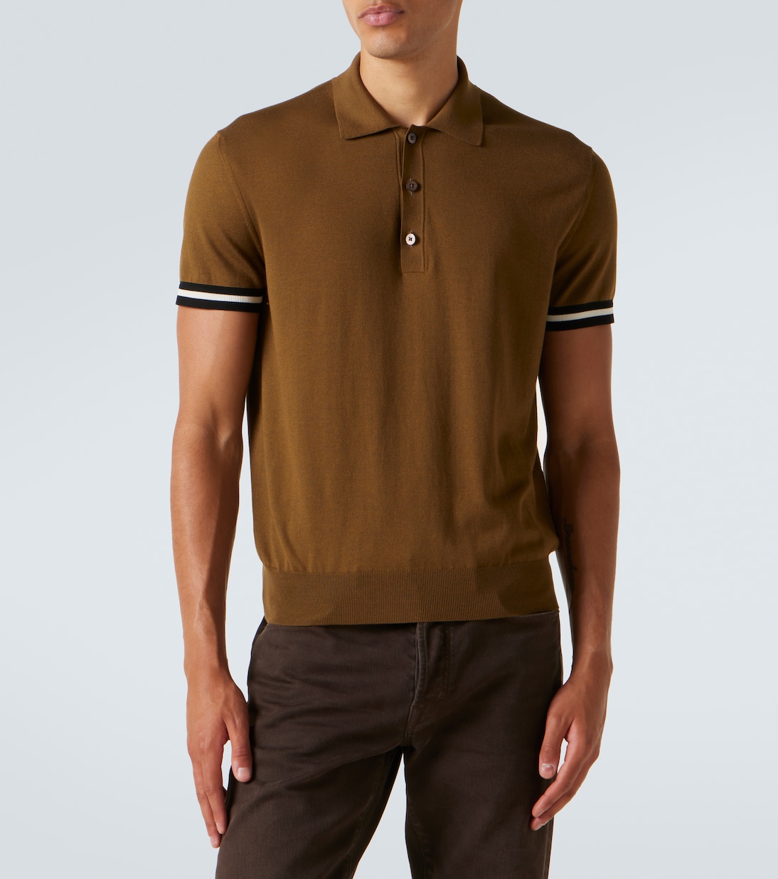 Cotton and silk polo shirt | Tom Ford