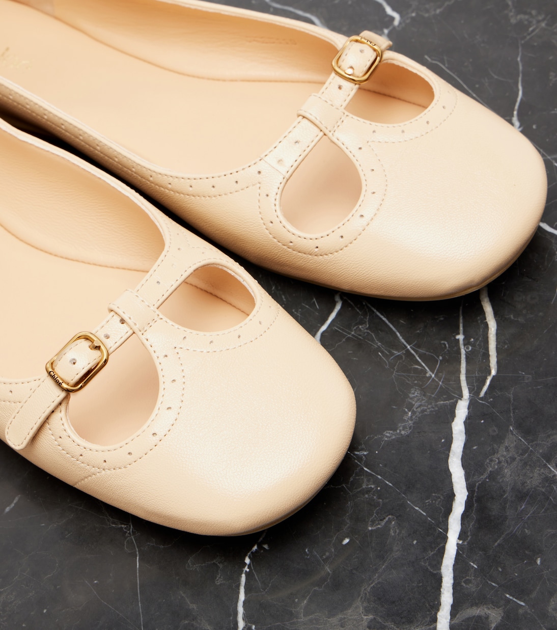 Misty leather ballet flats | Chloé