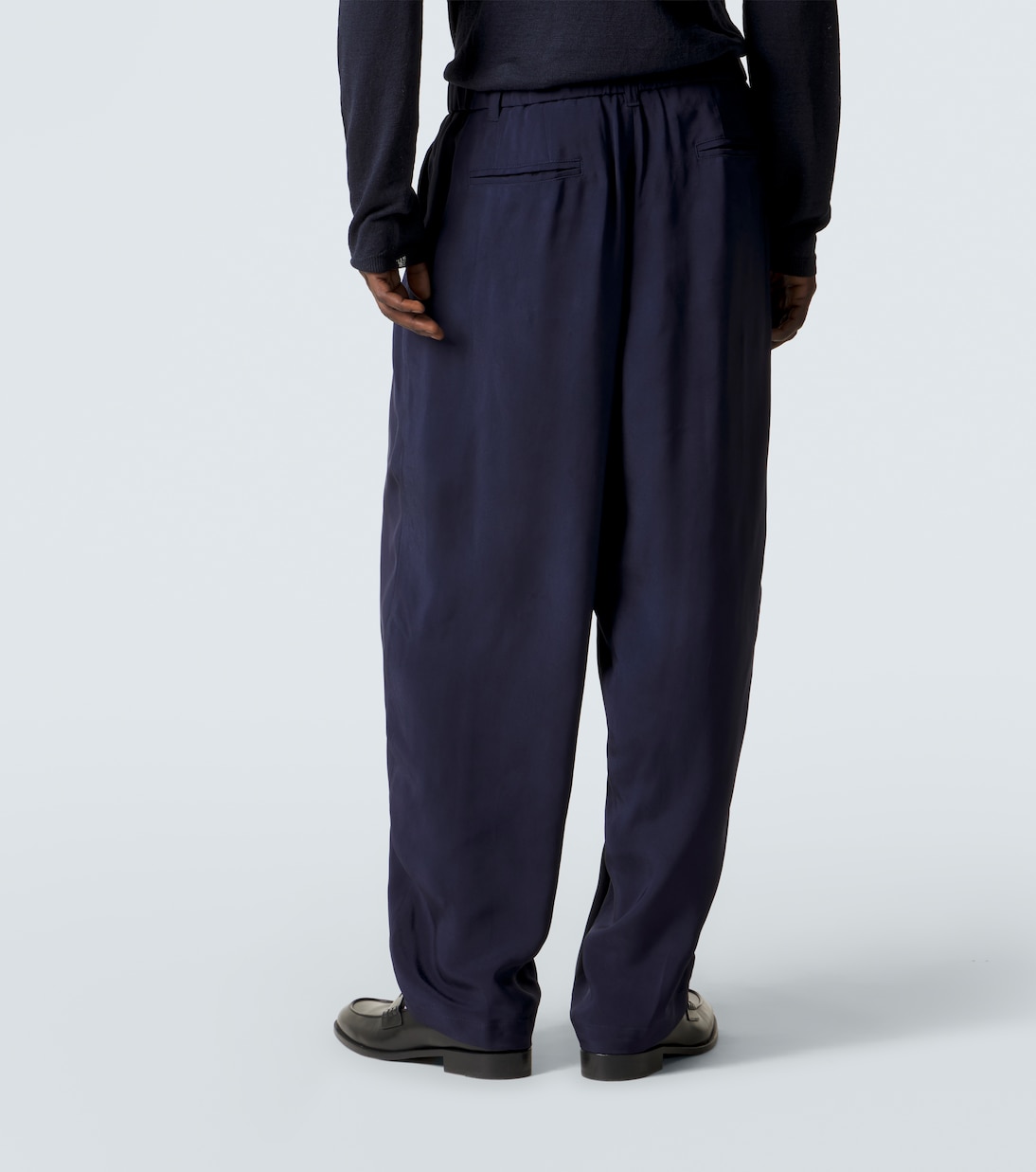 Pantalones tapered de sarga | Giorgio Armani