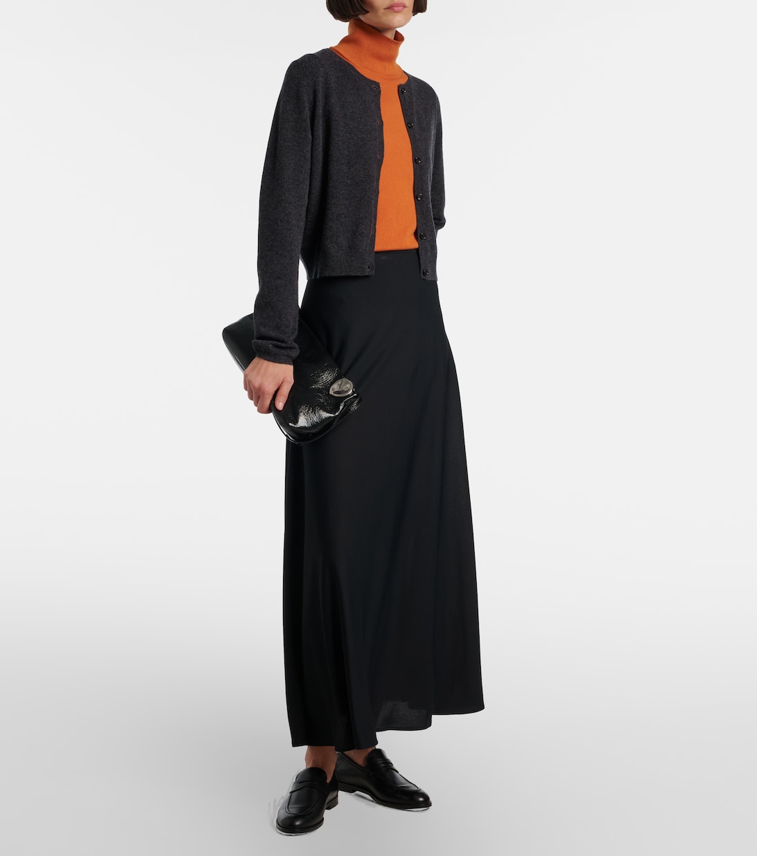 Cardigan raccourci en laine et cachemire | Jardin des Orangers