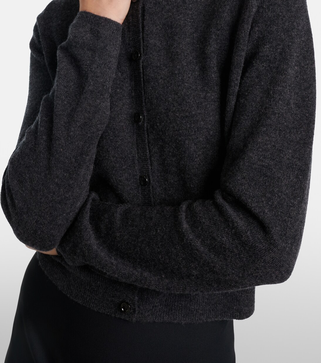 Cardigan raccourci en laine et cachemire | Jardin des Orangers