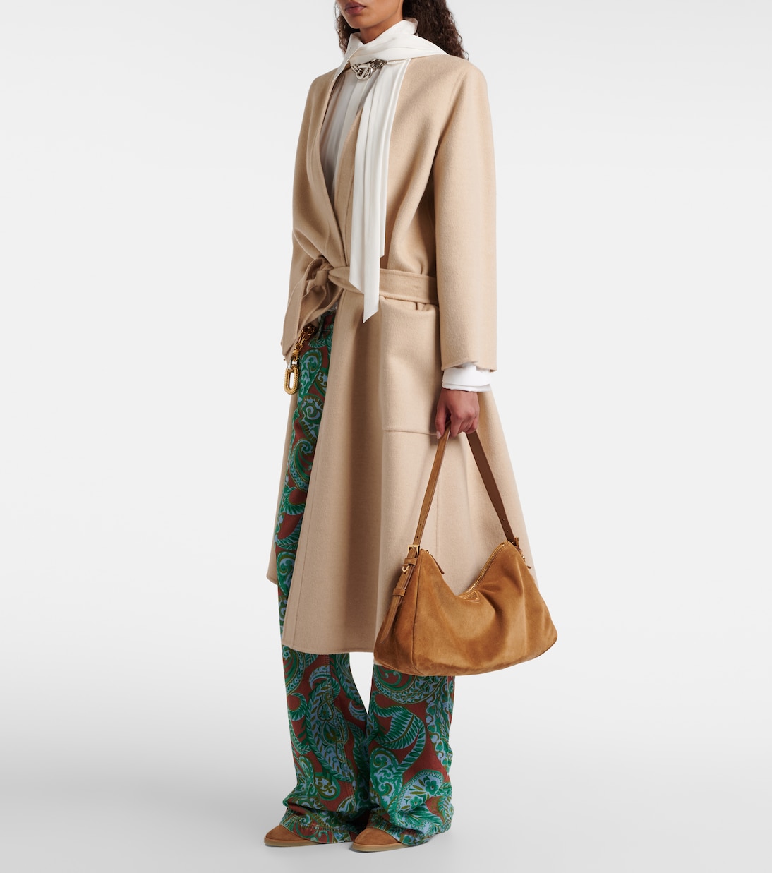 Saint Honoré 85 suede wedge ankle boots | Aquazzura